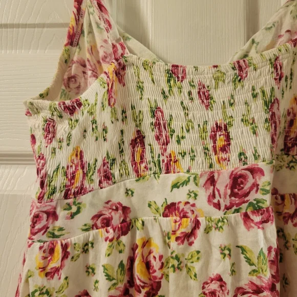 Torrid Pink and Green Floral Smocked Dress - Picture 7 of 7
